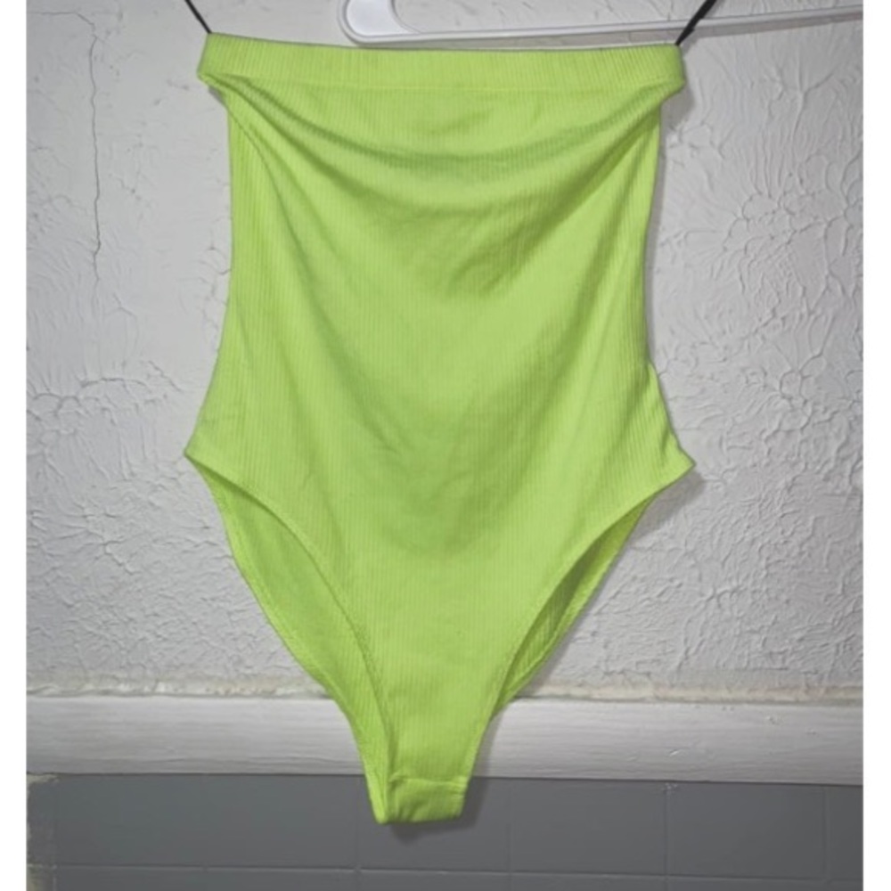 Neon yellow bodysuit